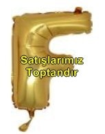 F harfi altn gold folyo balon sper kalite 14 inc 38 cm