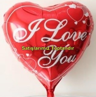 I love you yazl kalp folyo balon 18 inc