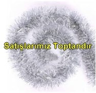 2 Metre Uzunluğunda Gümüş renkte Sim Süs 6 cm
