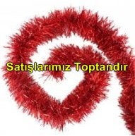 2 Metre Uzunluğunda Kırmızı Sim Süs 6 cm