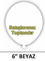 6 inc beyaz su balonu