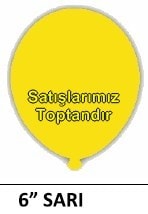 6 inc sarı su balonu