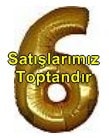 Altı Rakam Sarı Altın Gold folyo rakam balon 40 inch 100 cm