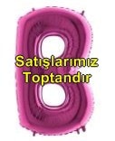B harfi Pembe Fuşya folyo harf balon 40 inch 100 cm