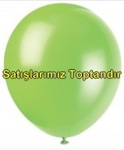 Baskısız 12 inc Metalik Açık Yeşil balon