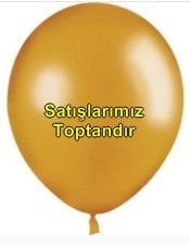 Baskısız 12 inc Gold Altın Metalik balon