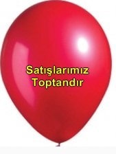 Baskısız 12 inc Metalik Kırmızı balon