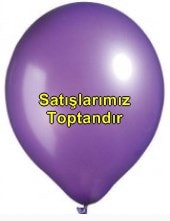Baskısız 12 inc Metalik Mor balon