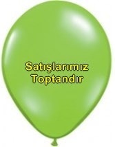 Baskısız açık yeşil balon 12 inc balon