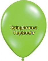 Basksz ak yeil balon 12 inc balon