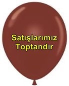 Baskısız Kahverengi balon 12 inc balon