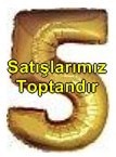Beş Rakam Sarı Altın Gold folyo rakam balon 40 inch 100 cm