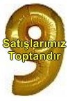 Dokuz Rakam Sarı Altın Gold folyo rakam balon 40 inch 100 cm