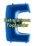 E harfi Sarı Altın Gold folyo harf balon 40 inch 100 cm