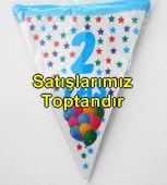 2 yaş mavi flama erkek parti malzemesi