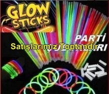 Glow Sticks fosforlu krlan aydnlatma ubuu kutuda 100 adettir