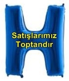 H harfi Sarı Altın Gold folyo harf balon 40 inch 100 cm