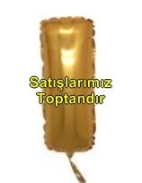 I harfi altın gold folyo balon süper kalite 14 inc 38 cm