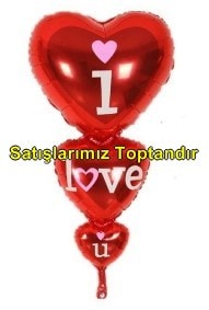 I love you kalp folyo balon