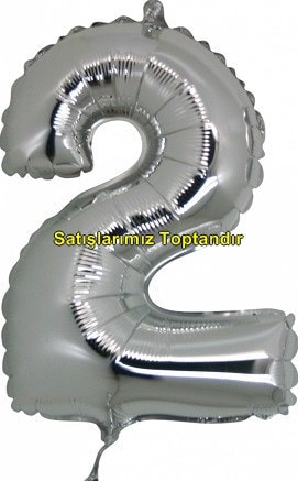 ki rakam Numara gri gm folyo thal kaliteli 14 inc 38 cm folyo balon