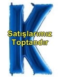 K harfi Sarı Altın Gold folyo harf balon 40 inch 100 cm