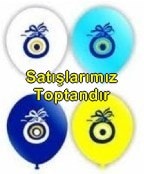 Karışık Nazar boncuğu karışık balon 12 inc balon