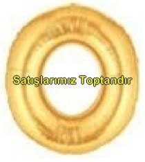 O harfi Sarı Altın Gold folyo harf balon 40 inch 100 cm