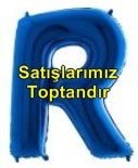 R harfi Sarı Altın Gold folyo harf balon 40 inch 100 cm