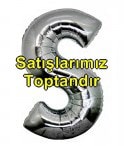 S harfi gümüş gri folyo harf balon 40 inch 100 cm