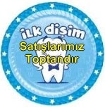 İlk dişim tabağı mavi erkek bebek parti malzemesi 8 adet