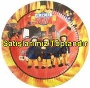 İtfaiyeci Sam tabak parti malzemesi 8 adet