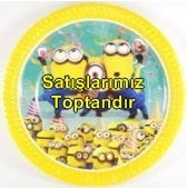 Minions tabak parti malzemesi 8 adet