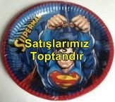 Süperman tabak parti malzemesi 8 adet