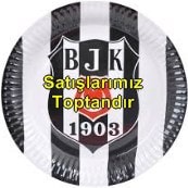 Taraftar tabak beikta bjk parti malzemesi 8 adet