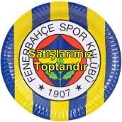 Taraftar tabak fenerbahçe fb parti malzemesi 8 adet