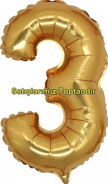  rakam altn gold folyo thal kaliteli 14 inc 38 cm folyo balon