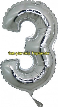  rakam Numara gri gm folyo thal kaliteli 14 inc 38 cm folyo balon