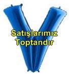 V harfi Sarı Altın Gold folyo harf balon 40 inch 100 cm